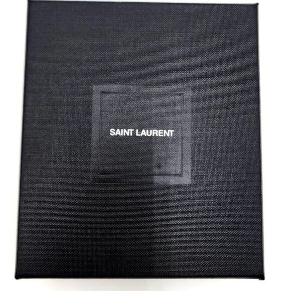 YSL/YVES SAINT LAURENT Cassandre Saint Laurent Card Case in Crocodile - Picture 7 of 9